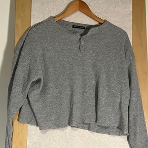 grey long sleeve